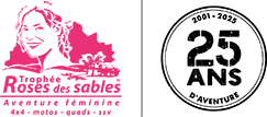 Logo - Trophée Roses des Sables - 25 ans de rallye